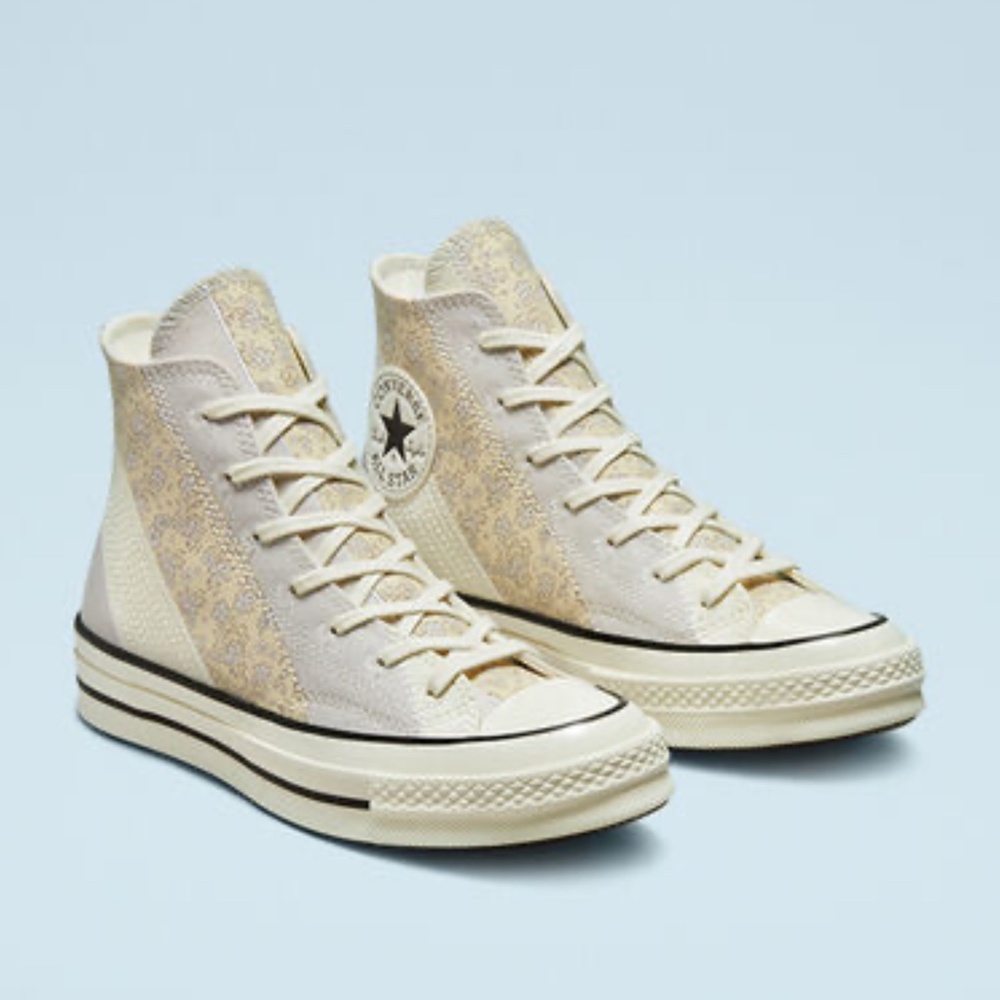 Women’s Converse Chuck 70 High 'Embroidered Floral - Pale Putty'